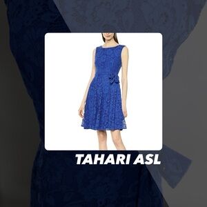 EUC Tahari Lace Fit And Flare Dress